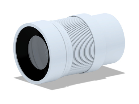 K821 Труба д/унитаза выпуск 110мм L=200-360мм (25)