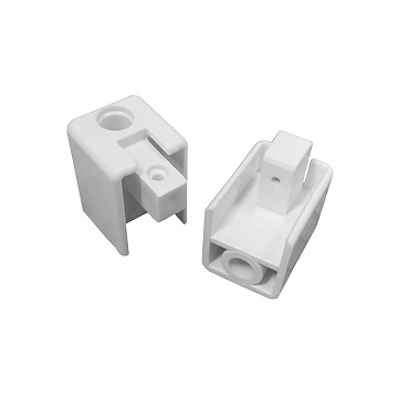 Заглушка торцевая 1-полосного профиля усиленного, (уп. 2 шт.) белый 240413