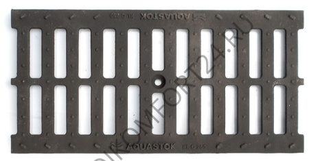 2230 Решетка водоприемн.Standart 200 чугунная щелевая 500*236*15 (до 25 т.)
