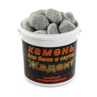 Камень Жадеит шлифованный средний ( ведро 20кг)