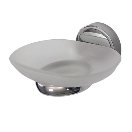 Мыльница 1207 стеклянная с креплением к стене