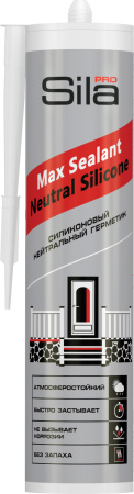 Герметик Sila PRO MAX Sealant Neutral Silicone нейтр. силиконовый, БЕСЦВЕТНЫЙ 280 мл (12)