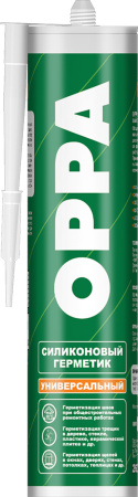 Герметик OPPA U силиконовый универсальный БЕЛЫЙ 260-270мл (24)