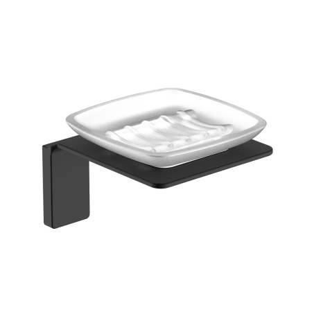 Iddis Slide Мыльница матовое стекло SLIBSG0i42 ЧЁРНЫЙ