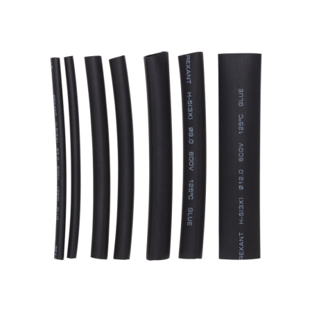 Трубка термоусаживаемая Клеевая набор №7   REXANT