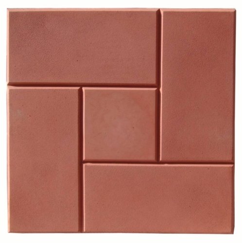 Плитка цем.-песч. Калифорния новая5  300*300*50 красная (11шт/м2)