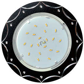 Светильник Ecola GX53 H4 DL5384 св-к Звезда Черный/Алюм. 20x110 FB5384ECB