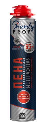 Пена HARDY PROF профес. 65 1000 мл. всесезонная A1487Z