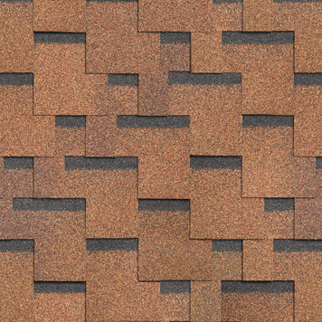 Гибкая черепица ШИНГЛАС Фокстрот Миндаль (уп 3 м.кв)