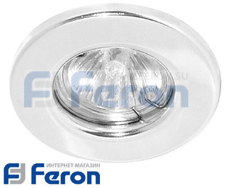 FERON DL 10/DL3201 MR16 50W G5.3 белый неповорот. Х000762  15109