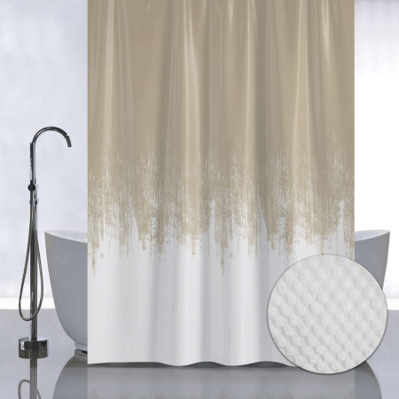 Штора д/ванны Санакс 180х180 ПЕРЕХОД БЕЖЕВЫЙ/05-03