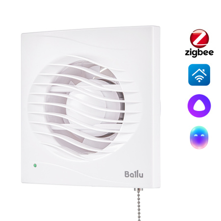 Вентилятор вытяжной Ballu BAF-AR VP-100 с обр. клап. и тяг. выкл. НС-1606086