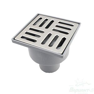 Трап вертик. спуск  50 нерегул. решетка 100х100, нерж. сталь ТА5202