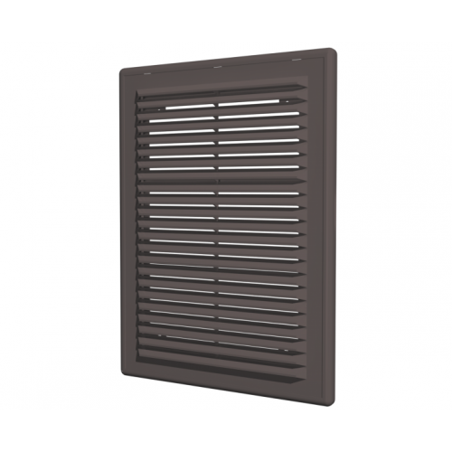 Решетка вент. 2525Р коричн. разъемная с москитной сеткой    60