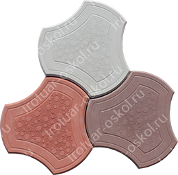 Плитка цем.-песч. Чешуя (20 шт/м) 240*240*40 серая