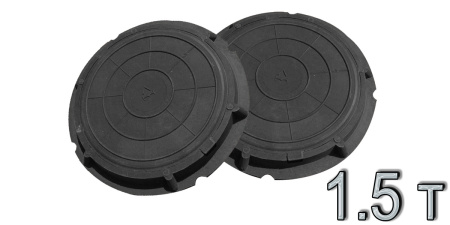 Люк ПП Тип Л круглый черный 1,5т D=750мм H=60