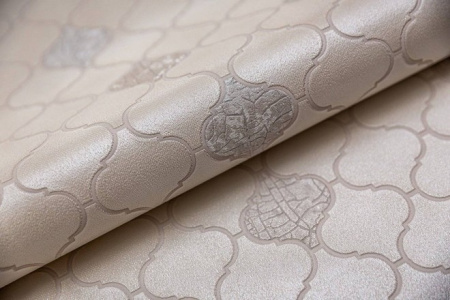 КМ5202 Обои KERAMA MARAZZI  виниловые Арабески, мотив, бежевый. 1,06х10м (4)