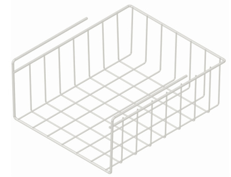 Корзина подвесная на полку 240х280х120 ПП Белый муар П00001267