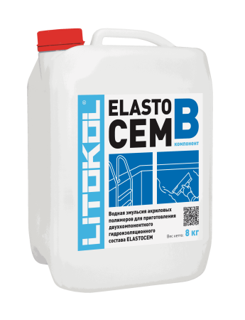 Гидроизоляция ELASTOcem В 8кг Litokol