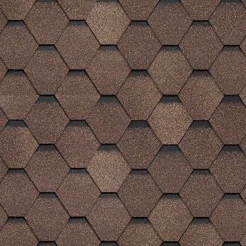 Гибкая черепица ШИНГЛАС Самба Янтарь  (уп 3 м.кв)