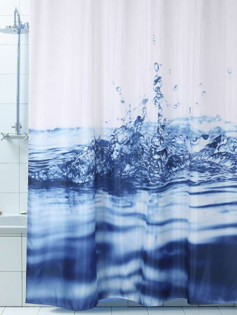 Штора д/ванны La vita 180х200 Капли/5344