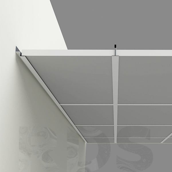 Уголок PLL A6/A8  белый стальн. для кромки Tegular L=3.00  40шт/120м.п.