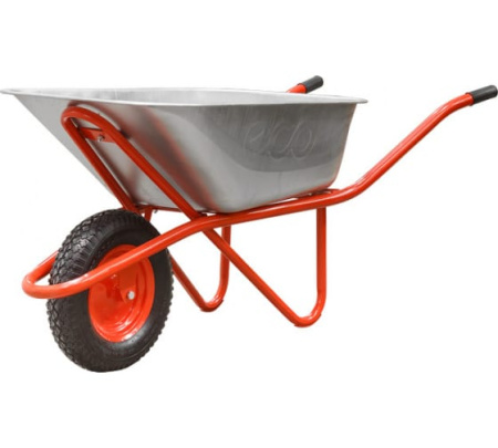 Тачка строительная ECO WB301-1 (130л, 300кг, 1 пневмоколесо 4,00-8, колесо d16)