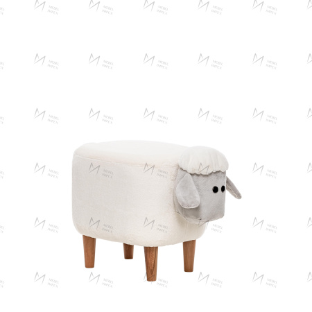 Пуф Leset Lamb COMBI (Мех К-2 цвет №51-1/мех 39 цвет №78-3) 31,5х63х39,5см