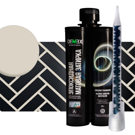 Затирка эпоксидная двухкомпонентная матовая DEMEX 304 Крем-брюле