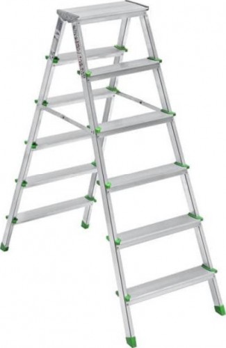 3106 Стремянка алюминевая двусторонняя 6+6 Сарайлы-М