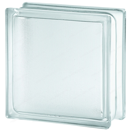 Стеклоблок "Самба" 19х19х8 см бесцветный 