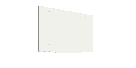 Комплект заглушек НС 80 белый (2шт/уп) алюминий FERGIPPS