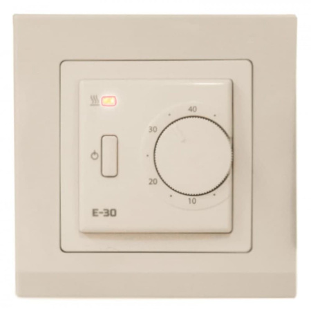 Терморегулятор EASTEC E-30 кремовый механический (Встраиваемый 3,5 кВт)б