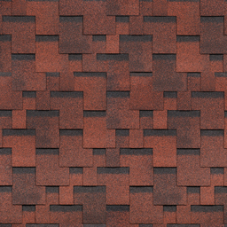 Гибкая черепица ФИНСКАЯ ЧЕРЕПИЦА  АККОРД Красный (уп 3,0 м.кв )