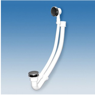 MRB4СB Трап д/ванны 1 1/4х50 слив "кнопка" + отводная труба