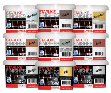 Декоративные добавка SHINING GOLD для Starlike ярко-золотой 0,1 кг Litokol 