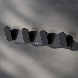 AM.PM Inspire 2.0 Набор крючков для полотенец (4 шт) ЧЁРНЫЙ A50А35922