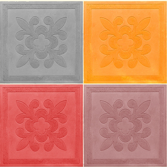 Плитка цем.-песч. Квадрат Краковский  300*300*30 желтая (11шт/м2)