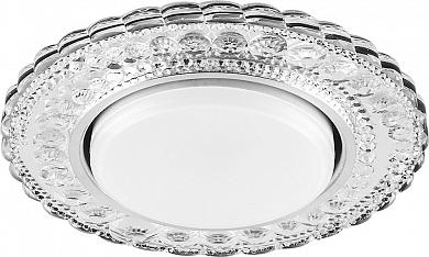 Светильник FERON CD4024 проз.хром без лампы 11W 230V GX53 20LED*2835 SMD 4000K