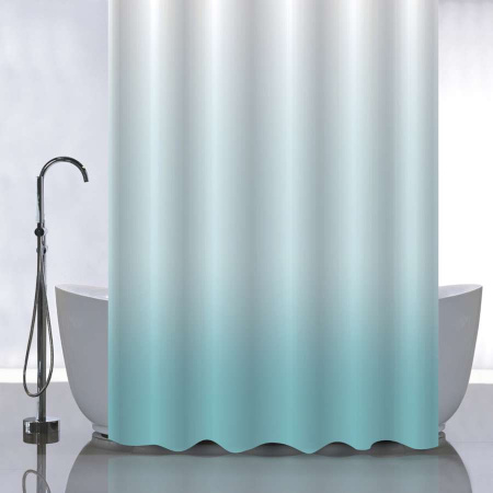 Штора д/ванны Санакс 180х180 с рисунком БИРЮЗОВЫЙ ПЕРЕХОД/01-102