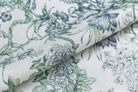 KM6502 Обои KERAMA MARAZZI  виниловые Азулежу, мотив, светло-голубой 1,06х10м (4)