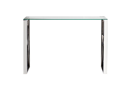 Консоль прозр.стекло/хром 120*40*78см 47ED-CST008 