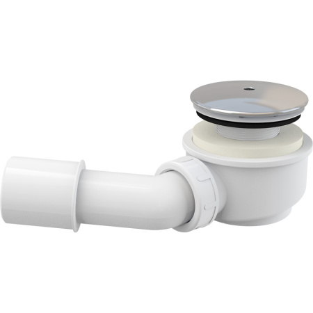 AlcaPlast A471CR-60 Сифон для душ.поддона d60 СНИЖЕННЫЙ, хром пластик