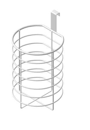 Органайзер д/туалетной бумаги навесной 2 рулона ПП Белый муар П0001763