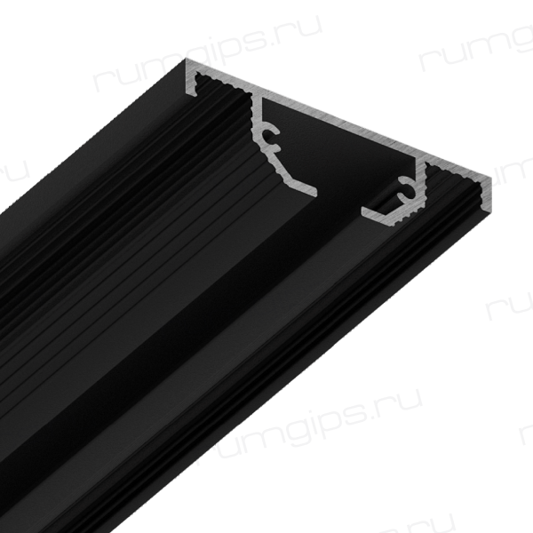 Профиль ОК 40 Черный муар (2м)  (однорядная гардина)