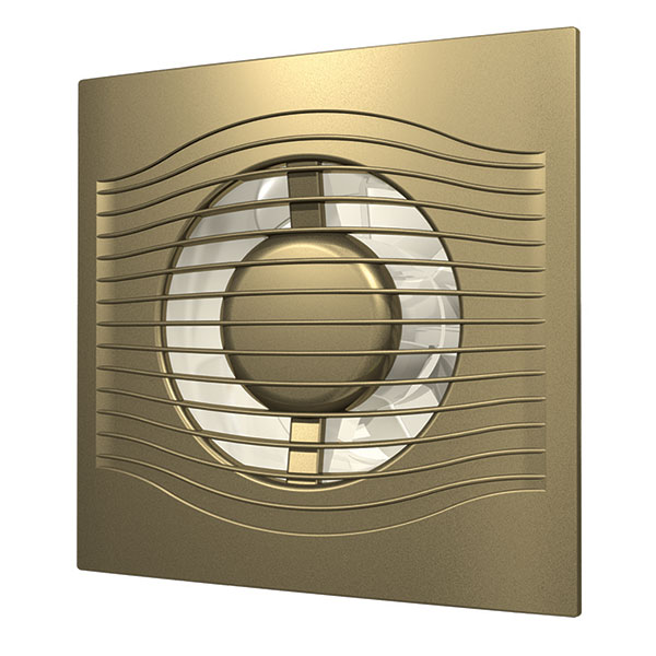 Вентилятор осевой D100 SLIM 4C champange  (шар/подш)  с обр. кл.  ЭраВент