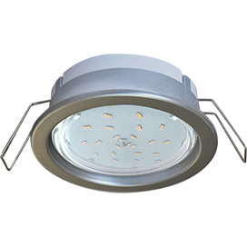 Светильник Ecola GX53-PD св-к  глубокий легкий Серебро 31x95 FS53PDECC