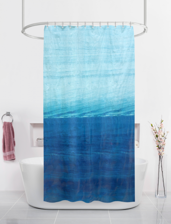 Штора д/ванны Peva GX005-P4 178х183 Голубая бездна/13674