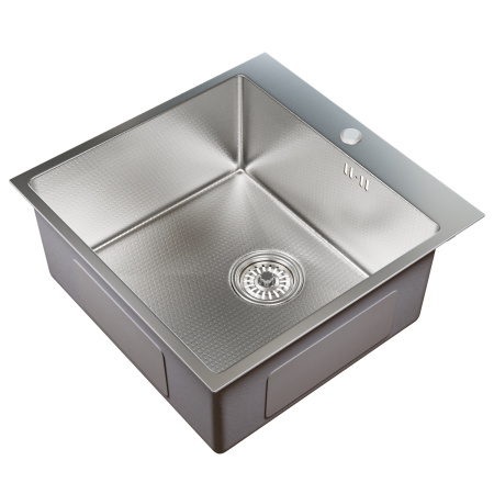 Мойка настольная MixLine PRO 3,0мм 50х50 глубина 20см + сифон САТИН НАНО 552930