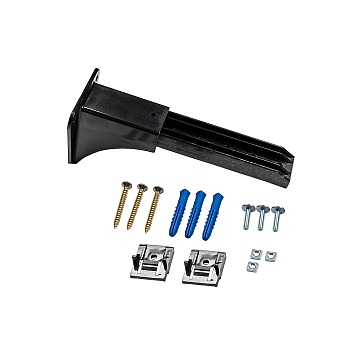 Кронштейн ПВХ,16-18 см, 1 компл. черный арт.240446